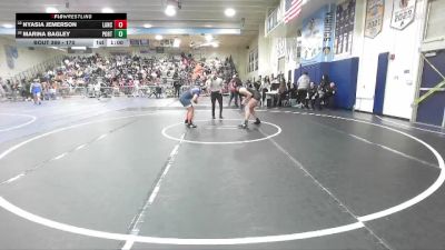 170 lbs Cons. Round 1 - Marina Bagley, Portola vs Nyasia Jemerson, Lancaster