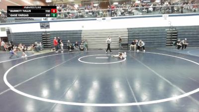45 lbs Quarterfinal - Gage Vargas, Middleton Wrestling Club vs Barrett Tullis, Treasure Valley Wrestling Club
