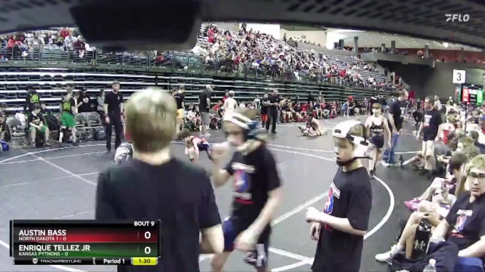 75 lbs Finals (8 Team) - Austin Bass, North Dakota 1 vs Enrique Tellez ...