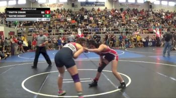 142 lbs Quarterfinal - Paityn Crank, Donahue Wrestling Academy vs Rayne Dowdy, Teays Valley