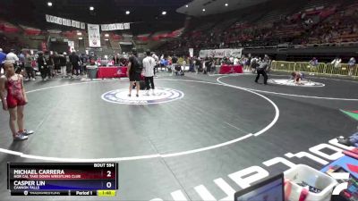 62 lbs Cons. Round 5 - Michael Carrera, Nor Cal Take Down Wrestling Club vs Casper Lin, Cannon Falls