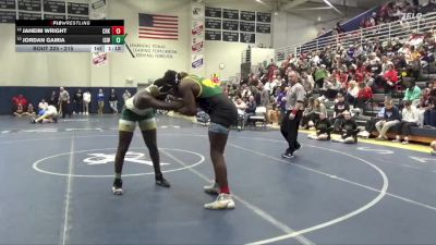 215 lbs Cons. Round 3 - Jordan Gamia, Iowa City, West vs Jaheim Wright, Cedar Rapids Kennedy