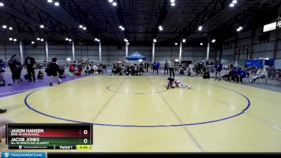 90 lbs Cons. Round 6 - Jaxon Hansen, Ririe Jr Highschool vs Jacob Jones, All In Wrestling Academy