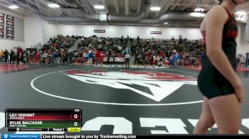 110 lbs Champ. Round 1 - Rylee Balcazar, Fort Lupton vs Lily Homant, Eaglecrest