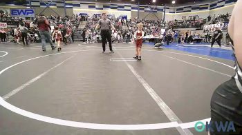 55 lbs Consi Of 4 - Jasper McKisson, Perry Wrestling Academy vs Kamden Bowen, Standfast OKC