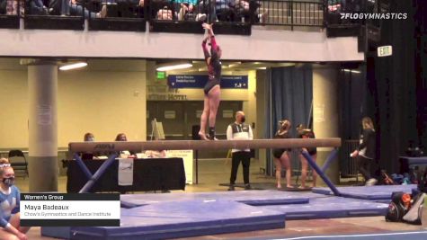 Maya Badeaux - Women's Group, Chow's Gymnastics and Dance Institute - 2021 Women's Xcel Region 4 Championships