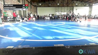98 lbs Rr Rnd 1 - Ryder Hobbs, Salina Wrestling Club vs Jackson Beckley, Team Tulsa Wrestling Club