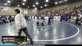 126 lbs Cons. Round 1 - Gabriel Esquibel, Reedley vs Gunner Benedict, Redwood