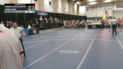 285 lbs Quarterfinals (8 Team) - Ahmir Hyche, Omaha Bryan vs Roberto Macias-Sidzyik, Creighton Prep