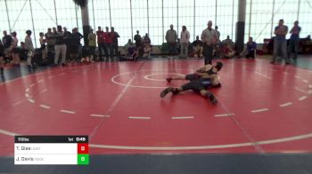 110 lbs Round Of 16 - Tyler Gise, UNATTACHED vs Jin Davis, Teknique Wrestling