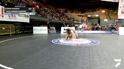 Open Men - 74 lbs Quarters - Nathan Vasquez, South San Francisco Gator WC vs Isaac Romero-Martinez