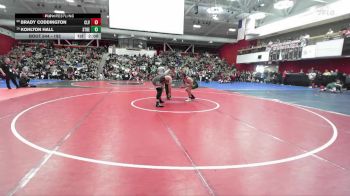 192 lbs Champ. Round 3 - Kohlton Hall, St Bernard vs Brady Coddington, Clayton Valley