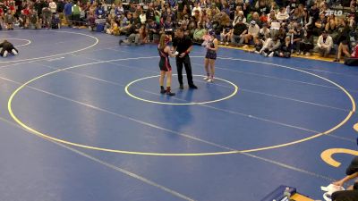 132 lbs Champ. Round 2 - Villete Jary, Royalton Hartland-Barker vs Carmen Bishop, Groton