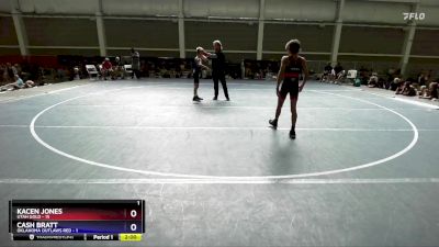 100 lbs Round 2 (8 Team) - Kacen Jones, Utah Gold vs Cash Bratt, Oklahoma Outlaws Red