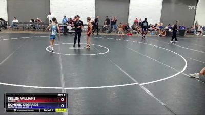 92 lbs Round 2 (6 Team) - Kellen Williams, Kansas vs Domenic DeGraide, Rhode Island White