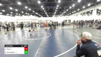 37 lbs Consolation - Kyler King, No Team vs Nathan Schroeder, High Plains Thunder