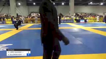 SUYAN LOPEZ QUEIROZ vs AYUBA SULEIMAN NDIVAYE 2021 American National IBJJF Jiu-Jitsu Championship