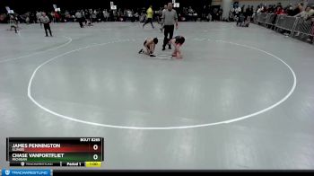 78 lbs Cons. Round 4 - Chase VanPortfliet, Michigan vs James Pennington, Illinois