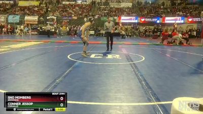 A - 132 lbs Cons. Round 1 - Conner Jessop, Corvallis vs Sno Momberg, Browning