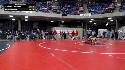 100 lbs Champ. Round 3 - Andaira Marron, Unattached vs Jivona Brown, Unattached