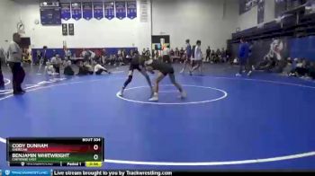 120 lbs Cons. Round 5 - Cody Dunham, Sheridan vs Benjamin Whitwright, Cheyenne East