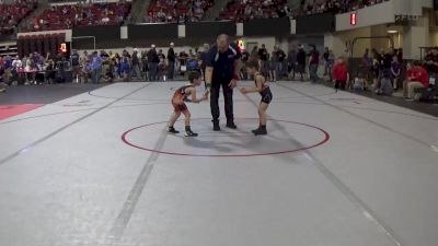 46 lbs Cons. Round 2 - Dawsen Stow, Cabinet Mountain Elite vs Davis Parry, Bozeman Wrestling Club