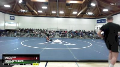 149 lbs Champ. Round 1 - Marc Reyes, Unattached vs Hercules Windrath, Cal Poly SLO