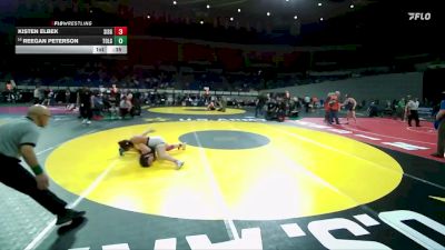 4A/3A/2A/1A Girls 155 Cons. Round 3 - Reegan Peterson, Toledo Girls vs Kisten Elbek, Sisters Girls