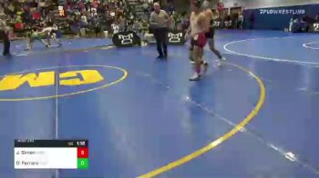 120 lbs R-32 - Joseph Simon, Waynesburg vs Dominic Ferraro, Pine Richland