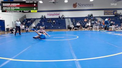 133 lbs Champ. Round 1 - Keegan Sullivan, Carl Albert State vs Badger Andrade, Northeast Oklahoma