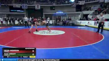 1 lbs Quarterfinal - Devin Anderson, Weaver vs Race Wright, Randolph