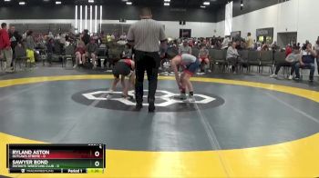 90 lbs Round 3 (8 Team) - Sawyer Bond, Patriots Wrestling Club vs Ryland Aston, Outlaws Xtreme