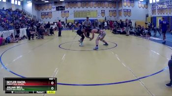 150 lbs Cons. Round 3 - Skyler Hackl, Forest High School vs Julian Bell, Pasco Wolfpack WC