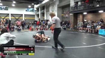 106 lbs Round 1 (16 Team) - Andie Romero, Sisters On The Mat vs Kara VeDepo, Sebolt Women Wrestling Academy