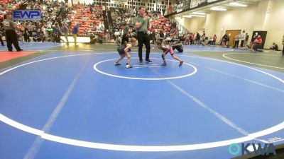 52 lbs Semifinal - Brinley Carter, Bartlesville Wrestling Club vs Koen Thurman, Sperry Wrestling Club