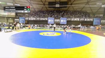 Girls 3A 170 lbs Cons. Round 5 - Della Young, Silas (Girls) vs Faye Imoesiri, Federal Way (Girls)