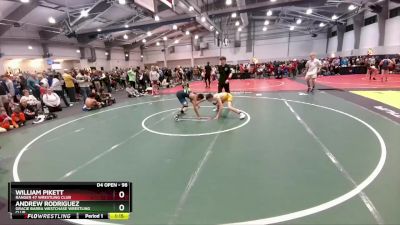 98 lbs Quarterfinal - William Pikett, Ranger 47 Wrestling Club vs Andrew Rodriguez, Gracie Barra Westchase Wrestling Club