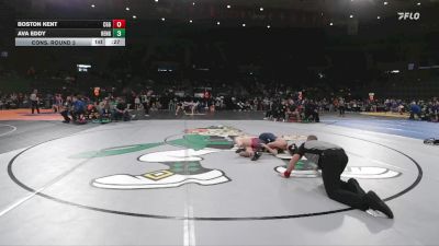 4A/3A/2A/1A Girls 135 Cons. Round 3 - Ava Eddy, Henley Girls vs Boston Kent, Cottage Grove Girls