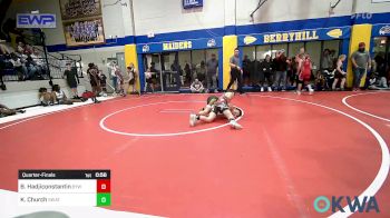 80 lbs Quarterfinal - Brinnlie Hadjiconstantinou, Beggs Youth Wrestling Program vs Kade Church, Skiatook Youth Wrestling