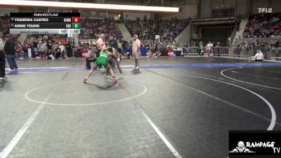 115 lbs 5th Place Match - Yessenia Castro, Dodge City Wrestling Academy vs Annie Young, De Soto Kids