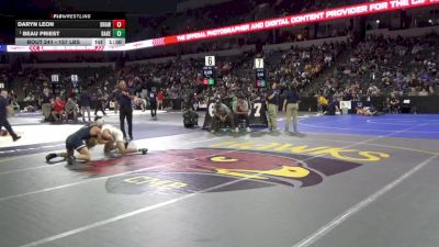 157 lbs Round Of 32 - Daryn Leon, Brawley (SD) vs Beau Priest, Bakersfield (CS)