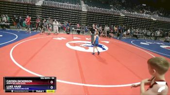 56 lbs Cons. Round 3 - Cayden Dickerson, North Big Horn Rams vs Luke Haar, Douglas Wrestling Club