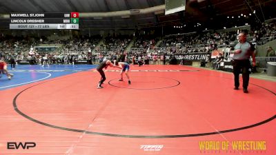 77 lbs Consi Of 8 #1 - Maxwell St.John, Greater Heights Wrestling vs Lincoln Dresher, Minnesota Elite