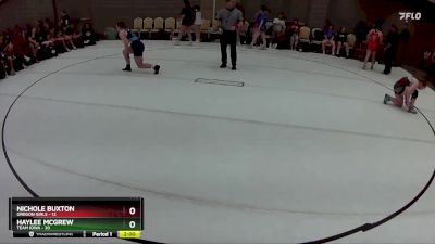 148 lbs Round 4 (8 Team) - Haylee McGrew, Team Iowa vs Nichole Buxton, Oregon Girls