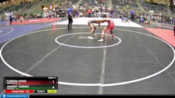 134 lbs Round 2 (4 Team) - Carson Stahl, Oregon City vs Andrey Cernev, Sprague