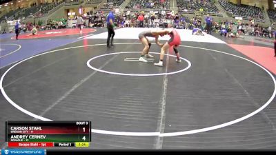 134 lbs Round 2 (4 Team) - Carson Stahl, Oregon City vs Andrey Cernev, Sprague