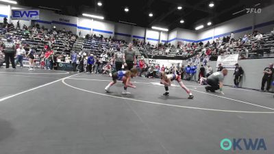 51 lbs Quarterfinal - Preslie Dickerson, Blue Devil Wrestling vs Addilynn Quintero, Harrah Little League Wrestling