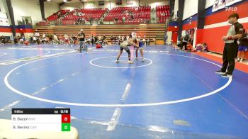 119 lbs Consolation - Braxton Bacon, Bixby JH Boys vs Brevon Bevins, Cleveland Public Schools