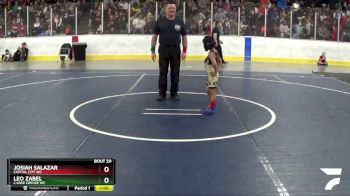 40 lbs Champ. Round 1 - Leo Zabel, L`Anse Creuse WC vs Josiah Salazar, Capital City WC