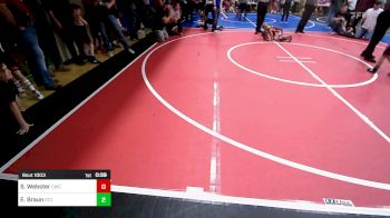 46 lbs Round Of 32 - Shane Webster, Claremore Wrestling Club vs Emerson Braun, Owasso Takedown Club